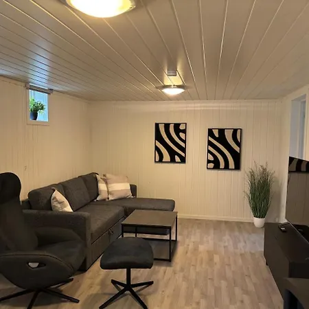Apartman 2 Bedroom Basement For 1-6 People With Free Parking Hønefoss